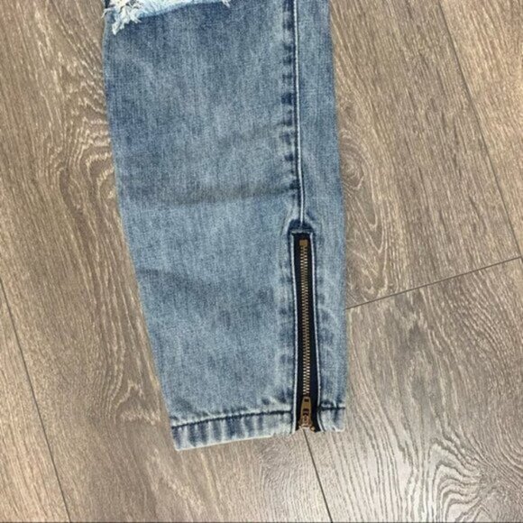 Free People One Teaspoon Freebirds Skinny Jeans Distressed Denim Light wash - Picture 9 of 16